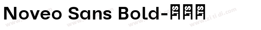 Noveo Sans Bold字体转换